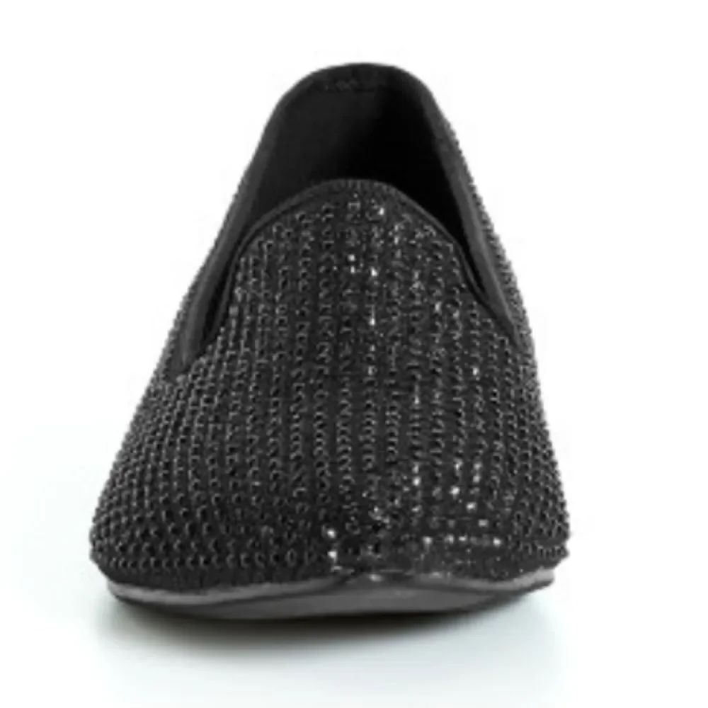 BRAND NEW SUGAR JEWEL STUDDED SLIP-ON WOMEN"S BALLET FLAT